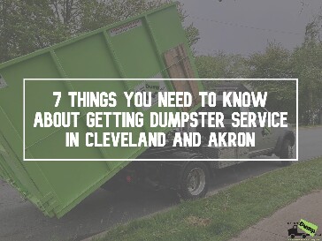 Dumpster Service in Cleveland & Akron